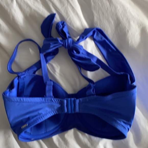 Blue swim halter top - Picture 3 of 4